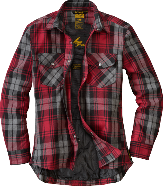 SCORPION EXO - COVERT WOMENS FLANNEL RED/GREY 2X - Image 1