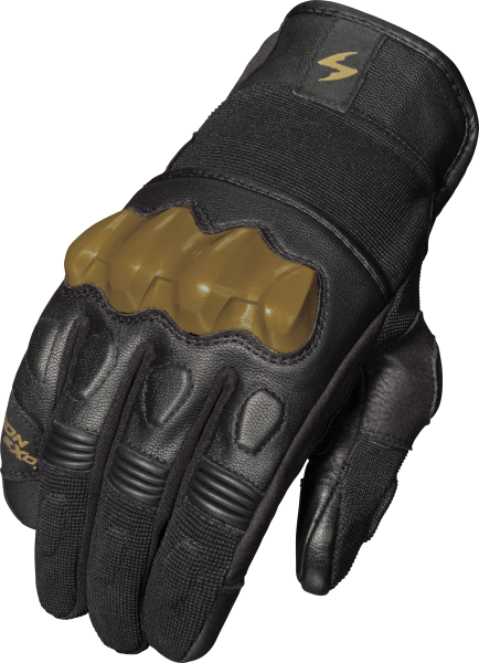 SCORPION EXO - HYBRID AIR GLOVES BLACK/GOLD 2X - Image 1