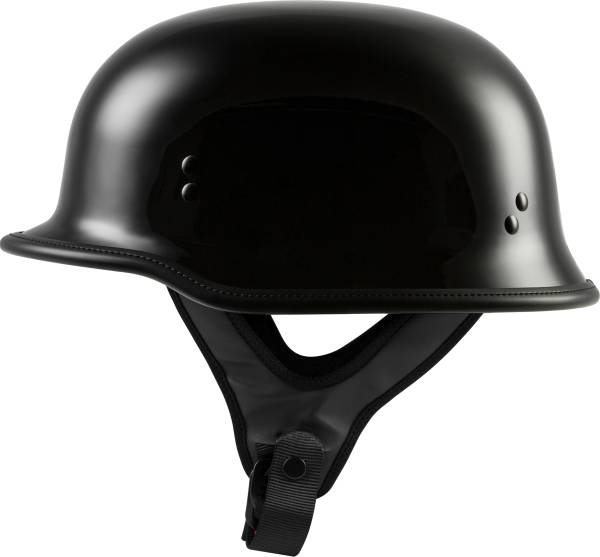 HIGHWAY 21 - 9MM GERMAN BEANIE HELMET GLOSS BLACK 2X - Image 1