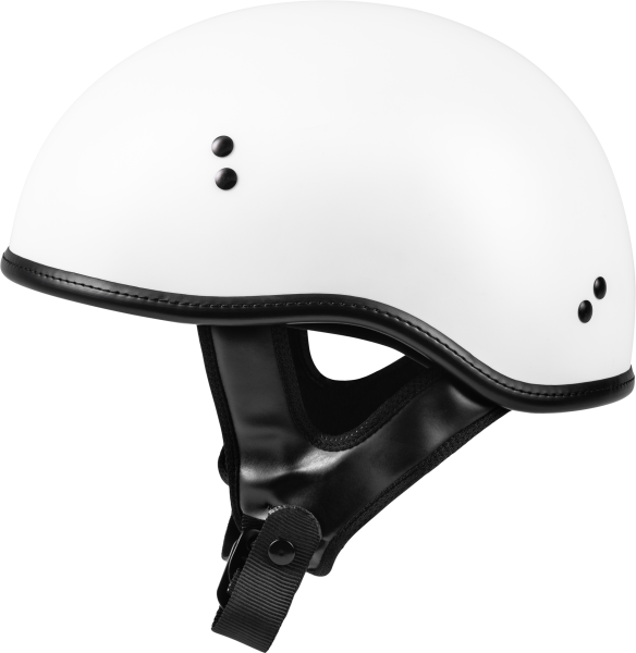 HIGHWAY 21 - .357 SOLID HALF HELMET MATTE WHITE XS - Image 1