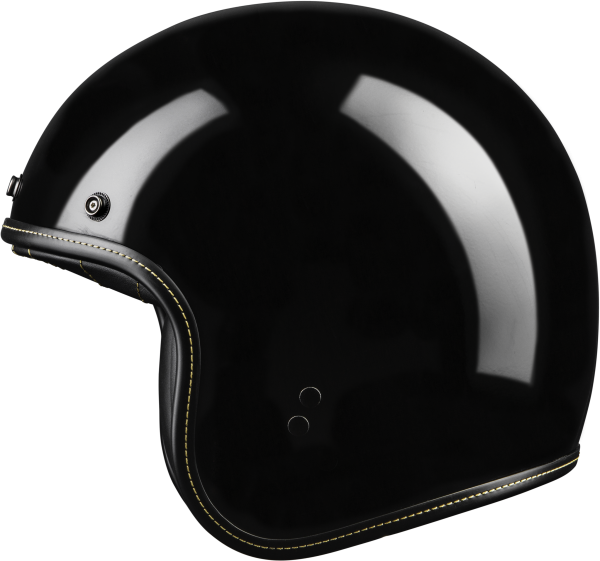 HIGHWAY 21 - .38 RETRO HELMET GLOSS BLACK LG - Image 1