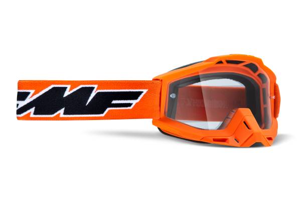 FMF VISION - POWERBOMB GOGGLE ROCKET ORANGE CLEAR LENS - Image 1