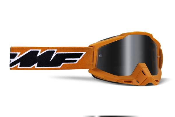 FMF VISION - POWERBOMB GOGGLE ROCKET ORANGE MIRROR SILVER LENS - Image 1