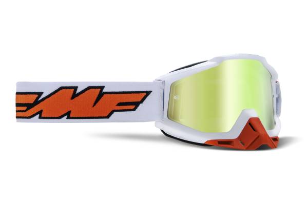 FMF VISION - POWERBOMB GOGGLE ROCKET WHITE TRUE GOLD LENS - Image 1