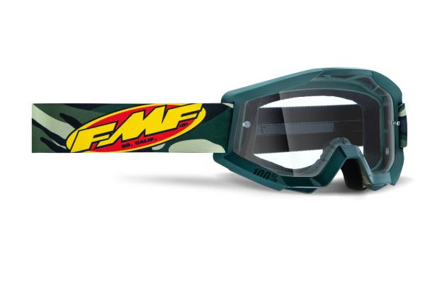 FMF VISION - POWERCORE GOGGLE ASSAULT CAMO CLEAR LENS - Image 1