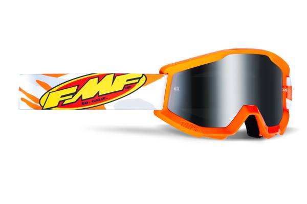 FMF VISION - POWERCORE GOGGLE ASSAULT GREY CAMO MIRROR SILVER LENS - Image 1