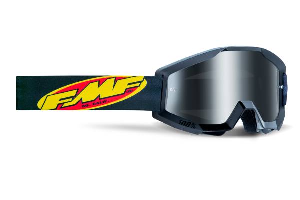 FMF VISION - POWERCORE GOGGLE CORE BLACK MIRROR SILVER LENS - Image 1