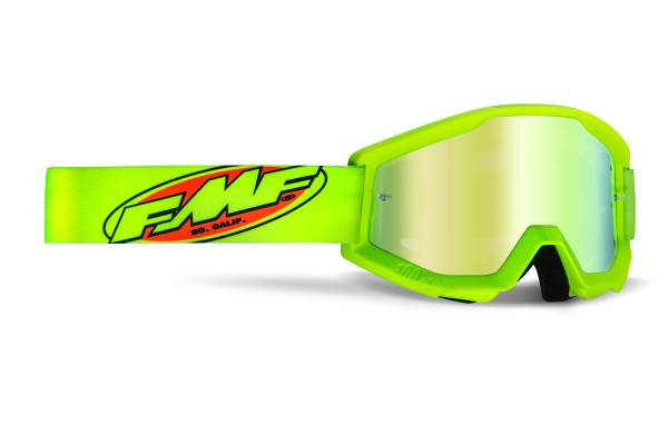 FMF VISION - POWERCORE GOGGLE CORE YELLOW MIRROR GOLD LENS - Image 1