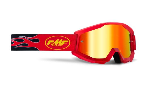 FMF VISION - POWERCORE GOGGLE FLAME RED MIRROR RED LENS - Image 1