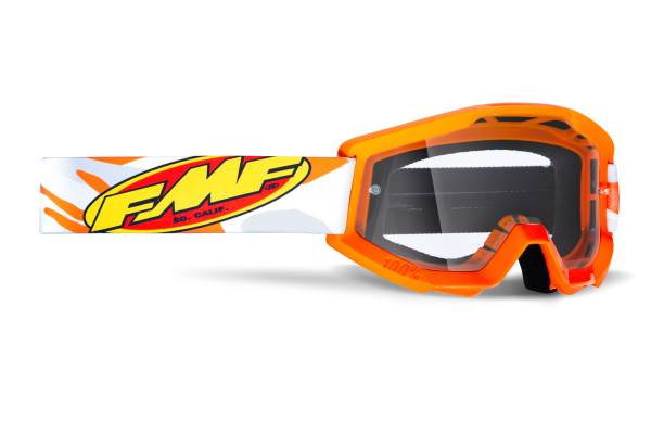 FMF VISION - POWERCORE YOUTH GOGGLE ASSAULT GREY CAMO CLEAR LENS - Image 1