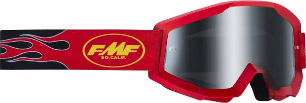 FMF VISION - POWERCORE SAND GOGGLE FLAME RED SMOKE LENS - Image 1