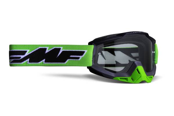 FMF VISION - POWERBOMB GOGGLE ROCKET LIME CLEAR LENS - Image 1