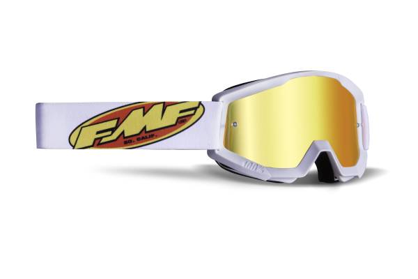 FMF VISION - POWERCORE GOGGLE CORE WHITE MIRROR RED LENS - Image 1