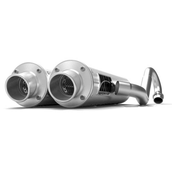 HMF - PERF SERIES DUAL TURBO BACK BRUSHED CAN - Image 1