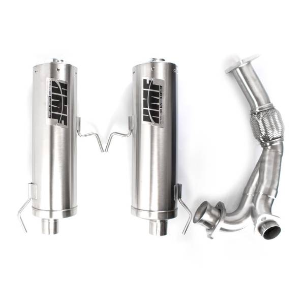 HMF - TITAN DUAL 3/4 SYSTEM STAINLESS EXHAUST - Image 1