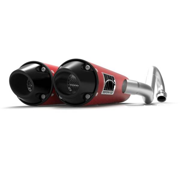 HMF - PERF SERIES DUAL FULL RED W/BLK EURO END - Image 1