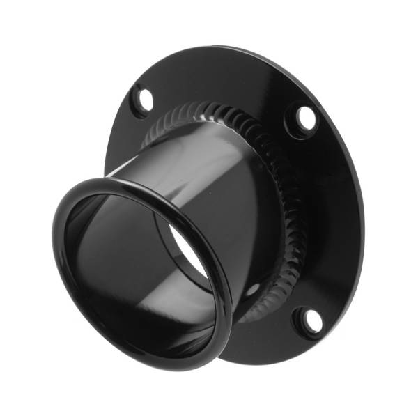 HMF - ROUND TURN DOWN 4-BOLT END CAP BLACK - Image 1