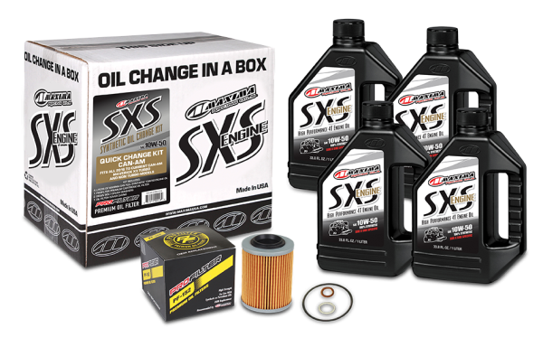 MAXIMA - SXS QUICK CHANGE KIT 10W50 WITH OIL FILTER CAN-AM - Image 1