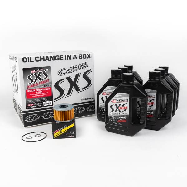 MAXIMA - SXS QUICK CHANGE KIT 10W-40 WITH OIL FILTER HON TALON - Image 1