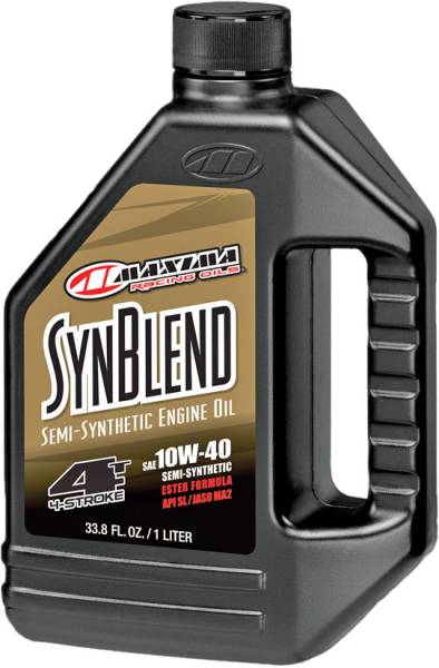 MAXIMA - SYN BLEND 4T 10W-40 1L 12/CASE - Image 1