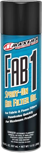 MAXIMA - FAB 1 SPRAY-ON AIR FILTER OIL 13OZ - Image 1