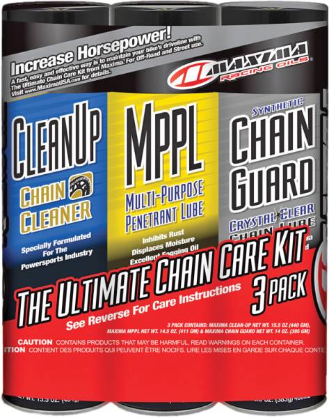 MAXIMA - ULTIMATE CHAIN GUARD CARE KIT 3/PK - Image 1