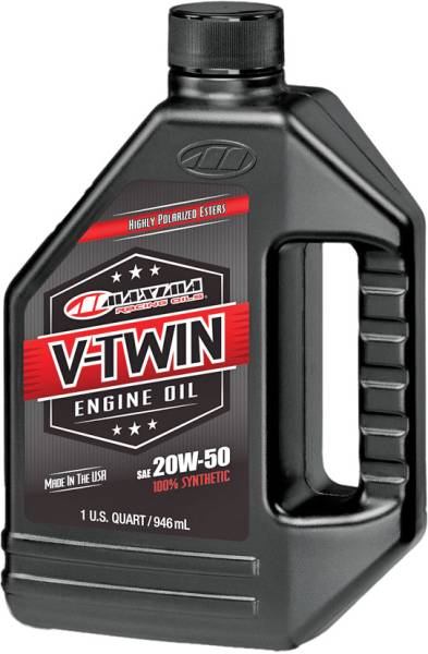 MAXIMA - V-TWIN FULL SYNTHETIC ENGINE OIL 20W-50 32OZ - Image 1