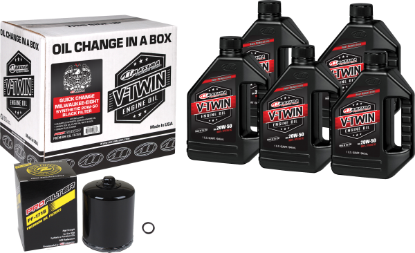 MAXIMA - V-TWIN QUICK CHANGE KIT SYN M8 BLACK FILTER - Image 1