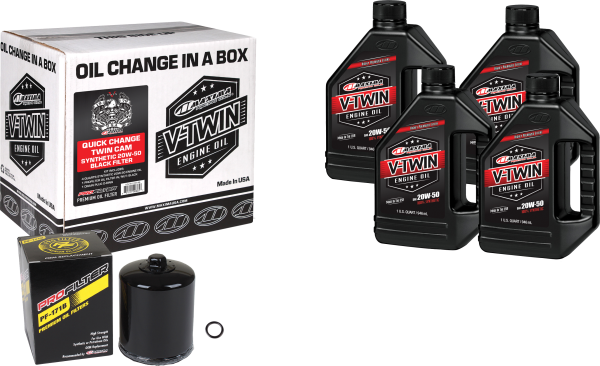 MAXIMA - V-TWIN QUICK CHANGE KIT SYN TC BLACK FILTER - Image 1