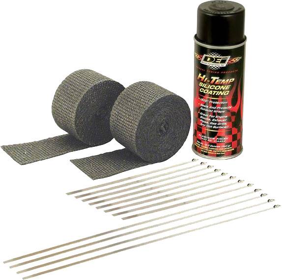 DEI - EXHAUST PIPE WRAP KIT BLACK WRAP W/BLACK COATING - Image 1