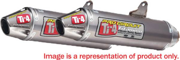 PRO CIRCUIT - TI-4 DUAL SLIP-ON EXHAUST - Image 1