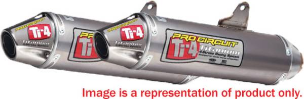 PRO CIRCUIT - TI-4 DUAL SLIP-ON EXHAUST W/MID PIPE - Image 1