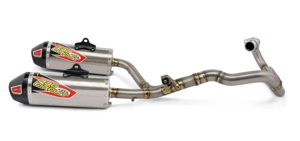 PRO CIRCUIT - TI-6 DUAL EXHAUST SYSTEM W/CARBON END CAPS - Image 1