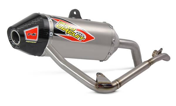 PRO CIRCUIT - T-6 STAINLESS EXHAUST SYSTEM W/CARBON CAP HON - Image 1