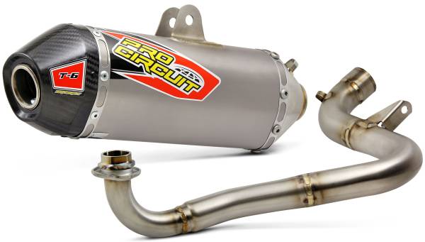 PRO CIRCUIT - T-6 S/S EXHAUST SYSTEM W/CARBON CAP - Image 1