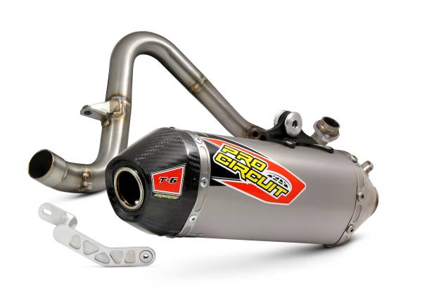 PRO CIRCUIT - T-6 S/S EXHAUST SYSTEM W/CARBON CAP - Image 1