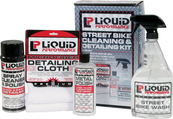 LIQUID PERFORMANCE - STREET BIKE CLEANING & DETAILI NG KIT - Image 1