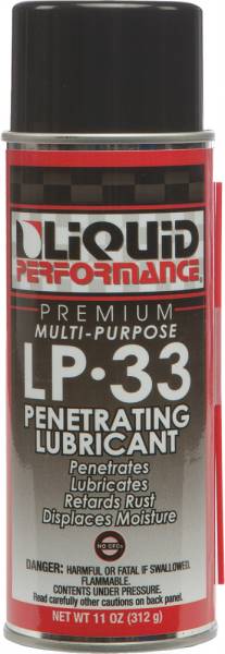 LIQUID PERFORMANCE - LP-33 MULTI-PURPOSE PENETRATING LUBRICANT 11OZ - Image 1