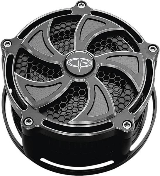 PREC. BILLET - BILLET AIR CLEANER TURBINE (BLACK) - Image 1