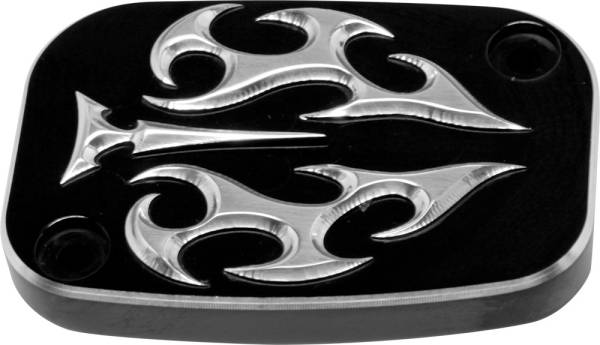 PREC. BILLET - UPPER BRAKE CYLINDER COVER ACE'S WILD DYNA COVER BLACK - Image 1