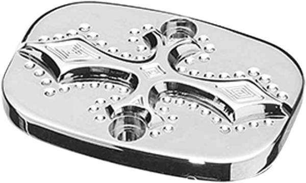 PREC. BILLET - LOWER BRAKE CYLINDER COVER DARKSIDE CHROME - Image 1