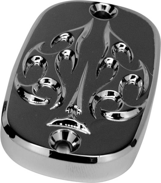 PREC. BILLET - LOWER BRAKE CYLINDER COVER ACE'S WILD CHROME - Image 1