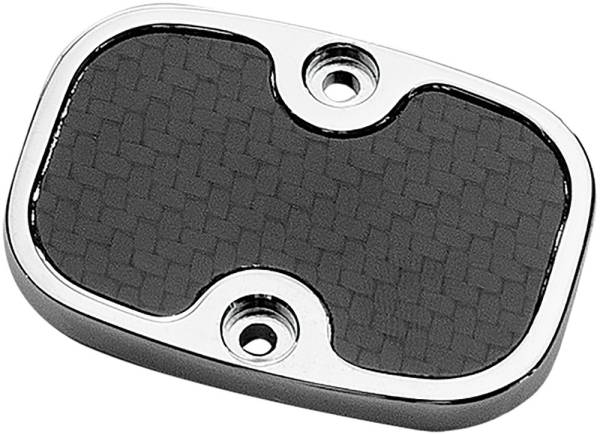 PREC. BILLET - LOWER BRAKE CYLINDER COVER GRAND PRIX CARBON (CHROME) - Image 1