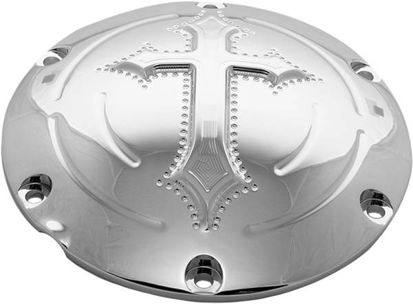 PREC. BILLET - DERBY COVER DARKSIDE CHROME - Image 1