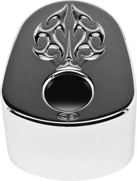 PREC. BILLET - IGNITION SWITCH COVER ACE'S WILD CHROME - Image 1