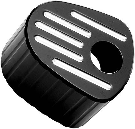 PREC. BILLET - IGNITION COVER FLUTED (BLACK) - Image 1