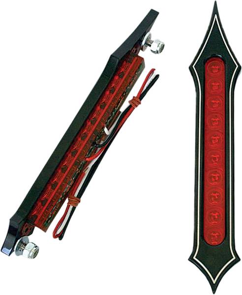 ACCUTRONIX - TRIBAL BAG LIGHTS BLACK W/RED LENS - Image 1