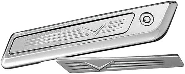 ACCUTRONIX - VELOCITY SADDLEBAG LATCH INSERTS CHROME - Image 1