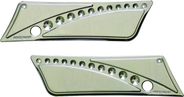 ACCUTRONIX - DRILLED LATCH COVERS FLT 93-13 CHROME - Image 1