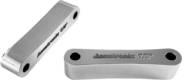 ACCUTRONIX - SMOOTH FENDER SPACERS 49MMX7/16" CHROME - Image 1